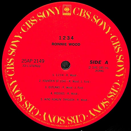 ロン・ウッド / 1234 [※国内盤,品番:25AP 2149］(LPレコード)