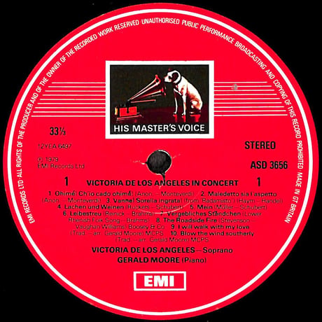 ビクトリア・デ・ロス・アンヘレス / In Concert [※輸入盤,生産国:UK,品番:ASD 3656］(LPレコード)