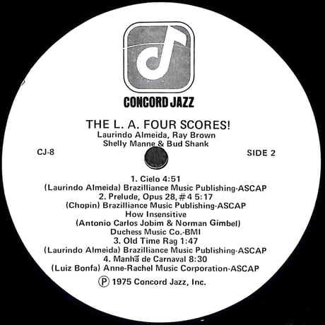 The L.A. Four / Scores! [※輸入盤,生産国:US,品番:CJ 8］(LPレコード)