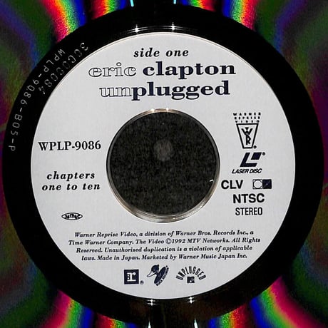 エリック・クラプトン / アンプラグド~アコースティック・クラプトン [発売年:1992年][※品番:WPLP-9086](Laser Disc)