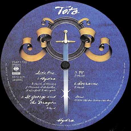 TOTO / ハイドラ [※国内盤,品番:25AP 1700］(LPレコード)
