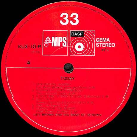 レス・ブラウン / センチメンタル・ジャーニー [※国内盤,品番:KUX-10-P］(LPレコード)
