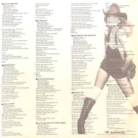 シェリル・ラッド / ダンス・フォーエヴァー [※国内盤,品番:ECS-81196］(LPレコード)