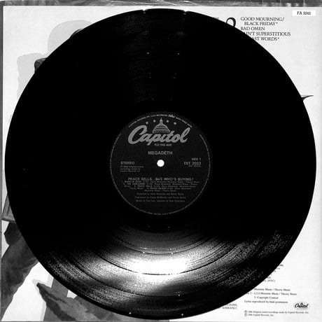 メガデス / Peace Sells...But Who's Buying?(1991UK再発盤)（LPレコード）