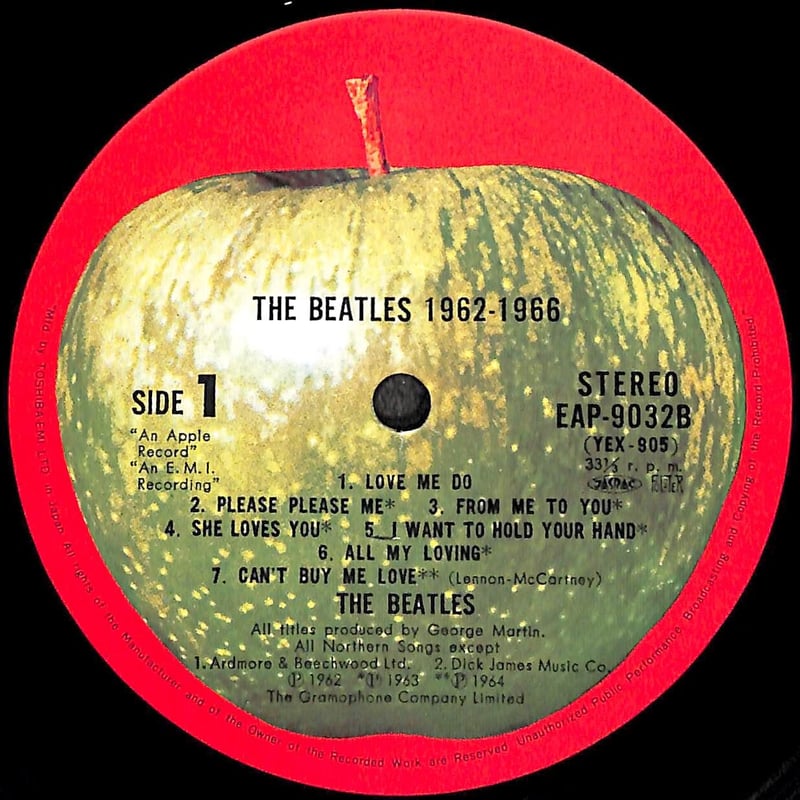 ザ・ビートルズ / 1962-1966 [※国内盤,品番:EAP-9032B,2枚組］[ポスタ