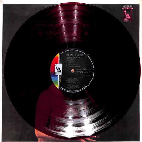 ヴィッキー・カー / For Once In My Life [※国内盤,品番:LP-8696,赤盤］(LPレコード)