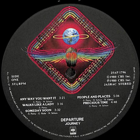 ジャーニー / Departure［※国内盤,品番:25AP 1796］(LPレコード)