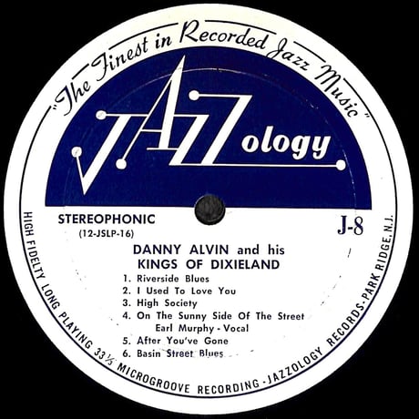 Danny Alvin And His Kings Of Dixieland / Basin Street Jazz [※輸入盤,生産国:US,品番:J-8］(LPレコード)