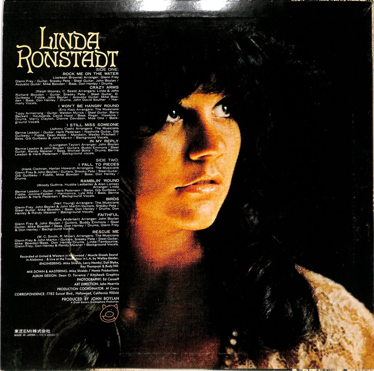 リンダ・ロンシュタット Linda Ronstadt ポスター 美脚 黒