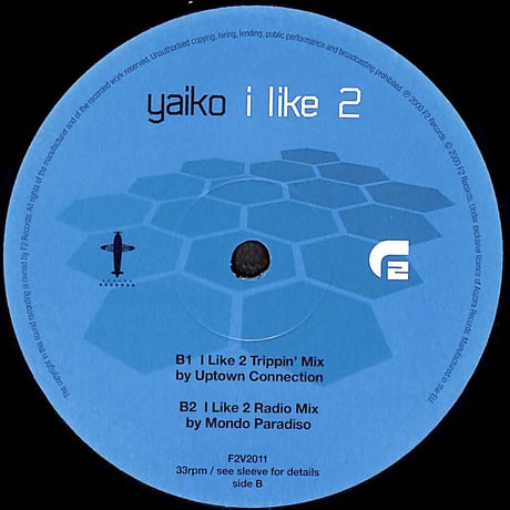 Yaiko / I Like 2 [※輸入盤,生産国:UK,品番:F2V2011］(LPレコード)