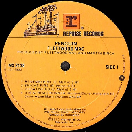 フリートウッド・マック / Penguin [※輸入盤,生産国:US,品番:MS 2138］(LPレコード)