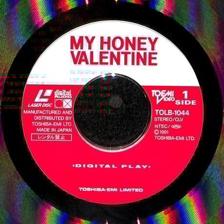My Honey Valentine [発売年:1992年][※品番:TOLB-1044](Laser Disc)
