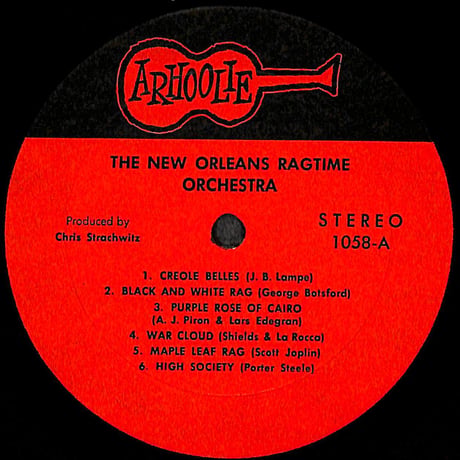 New Orleans Ragtime Orchestra [※輸入盤,生産国:US,品番:1058］(LPレコード)