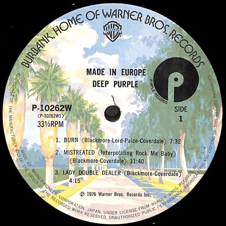 ディープ・パープル / Made In Europe［※国内盤,品番:P-10262W］(LPレコード)