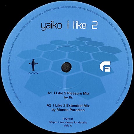 Yaiko / I Like 2 [※輸入盤,生産国:UK,品番:F2V2011］(LPレコード)