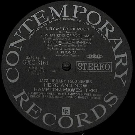 ハンプトン・ホーズ / ヒア・アンド・ナウ [※国内盤,品番:GXC 3161］(LPレコード)