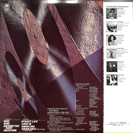 ハーブ・アルパート / ライズ [※国内盤,品番:AMP-6071］(LPレコード)