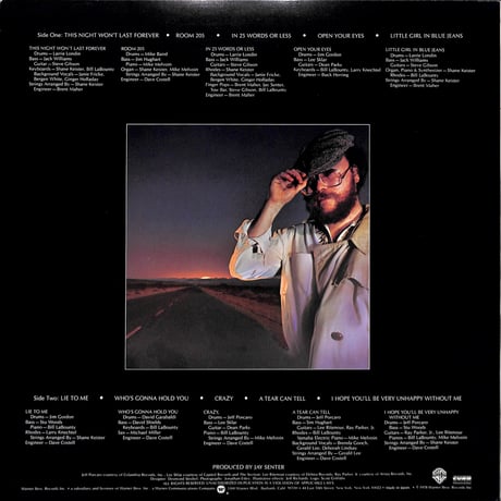 ビル・ラバウンティ / 涙は今夜だけ [※国内盤,品番:P-11195］ (LPレコード)