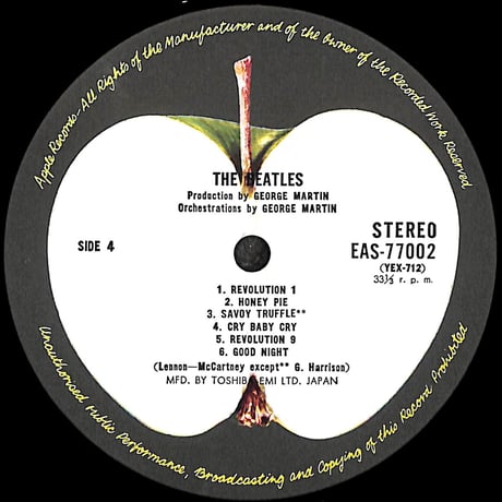 ザ・ビートルズ [※国内盤,品番:EAS-77001•2,2枚組］(LPレコード)