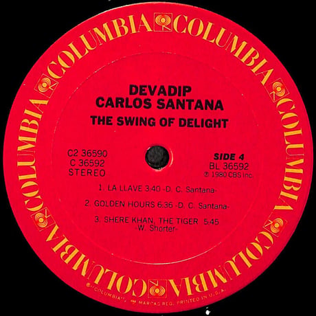 カルロス・サンタナ / Devadip Carlos Santana The Swing Of Delight [※輸入盤,生産国:US,品番:C2 36590,2枚組］(LPレコード)