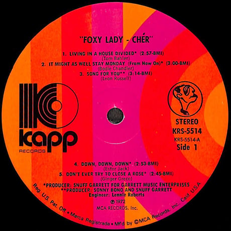 シェール / Foxy Lady [※輸入盤,生産国:US,品番:KRS-5514］(LPレコード)