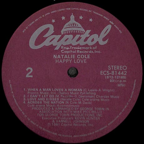 ナタリー･コール / ハッピー・ラヴ [※国内盤,品番:ECS-81442］(LPレコード)
