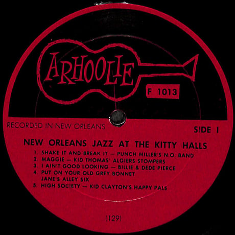New Orleans Jazz At The Kitty Halls [※輸入盤,生産国:US,品番:F1013］(LPレコード)