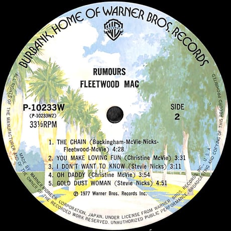 フリートウッド・マック / 噂 [※国内盤,品番:P-10233W］ (LPレコード)
