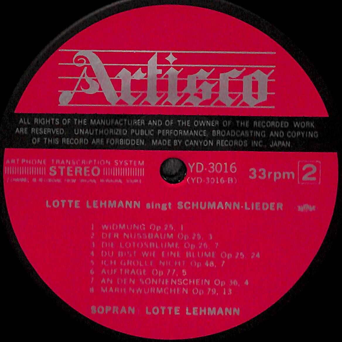 ロッテ・レーマン acoustic recordings:1914~26 ロッテ