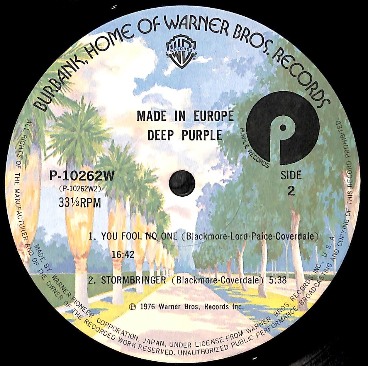 ディープ・パープル / Made In Europe［※国内盤,品番:P-10262W］(LP
