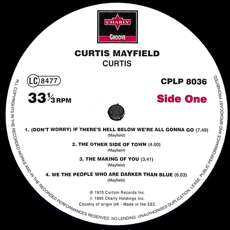 カーティス・メイフィールド / カーティス [※国内盤,品番:CPLP-8036