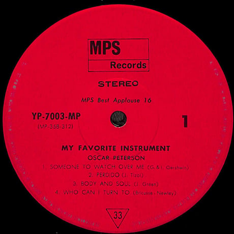オスカー・ピーターソン / My Favorite Instrument［※国内盤,品番:YP-7003-MP］(LPレコード)
