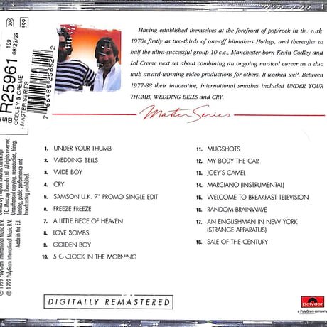 ゴドレイ&クレーム / Master Series [※新品未開封品][※EU盤][※品番:547 226-2](CD)