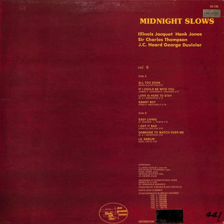 Midnight Slows Vol. 8 [※輸入盤,生産国:France,品番:33.135］(LPレコード)