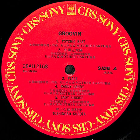 久保田利伸 / Groovin' [※国内盤,品番:28A 2168］(LPレコード)