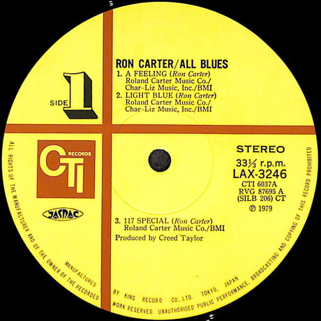 ロン・カーター&ローランド・ハナ / オール・ブルース [※国内盤,品番:LAX 3246］(LPレコード)