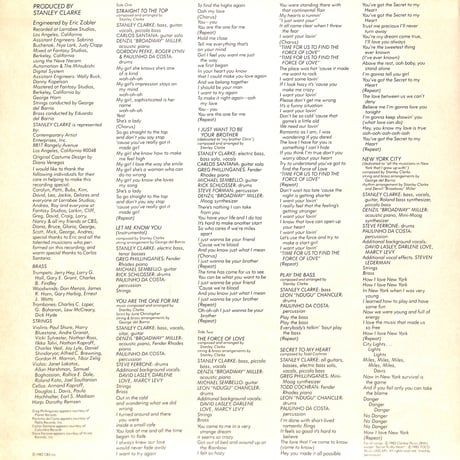 スタンリー・クラーク / ストレート・ドライヴ [※国内盤,品番:25 3P-372］(LPレコード)