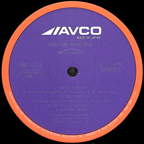 スタイリスティックス / ユー・アー・ビューティフル [※国内盤,品番:SWX-6238］(LPレコード)