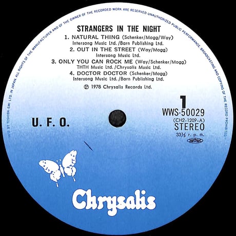 UFO / UFOライヴ Strangers In The Night [※国内盤,品番:WWS-50029~30,2枚組］ (LPレコード)