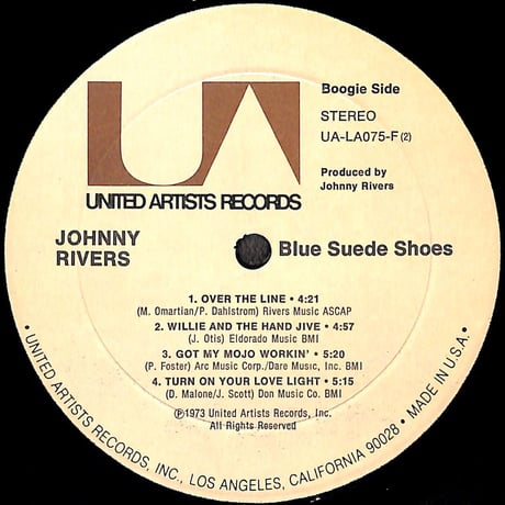 ジョニー・リヴァース / Blue Suede Shoes [※輸入盤,生産国:US,品番:UA-LA075-F］[ポストカード付き](LPレコード)