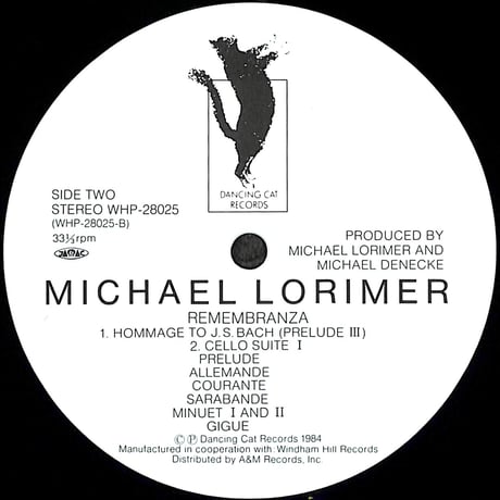 マイケル・ロリマー / リメンブランザ [※国内盤,品番:WHP-28025］(LPレコード)
