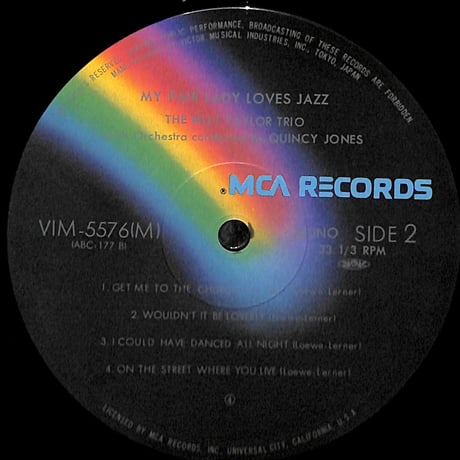 ビリー・テイラー・トリオ / My Fair Lady Loves Jazz［※国内盤,品番:VIM-5576(M)］(LPレコード)