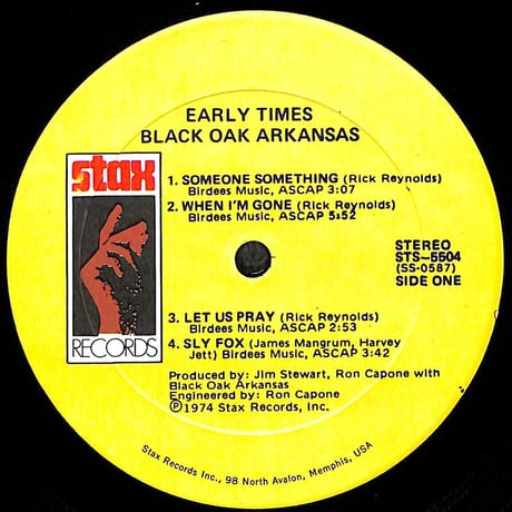 ブラック・オーク・アーカンソー / Early Times［※輸入盤,生産国:US,品番:STS-5504］(LPレコード)