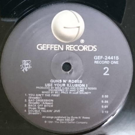 ガンズ・アンド・ローゼズ / Use Your Illusion I [※輸入盤,生産国:US,品番:GEF-24415,2枚組］(LPレコード)