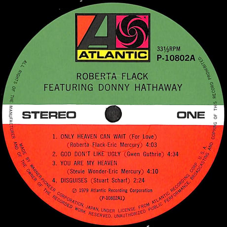 ロバータ・フラック,ダニー・ハサウェイ / Roberta Flack Featuring Donny Hathaway [※国内盤,品番:P-10802］(LPレコード)
