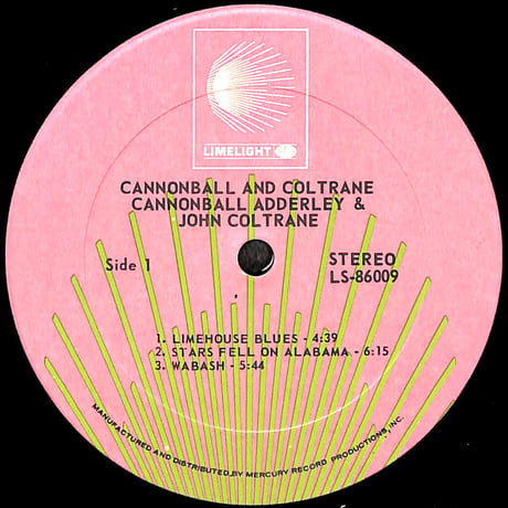 キャノンボール・アダレイ,ジョン・コルトレーン / Cannonball & Coltrane [※輸入盤,生産国:US,品番:LS 86009］(LPレコード)