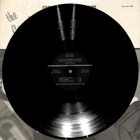 Ted Curson / Live At La'Tete De L'Art (1985 カナダプレス)（LPレコード）