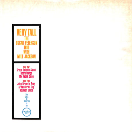 オスカー・ピーターソン・トリオ,ミルト・ジャクソン / Very Tall [※輸入盤,生産国:US,品番:V6-8429］(LPレコード)