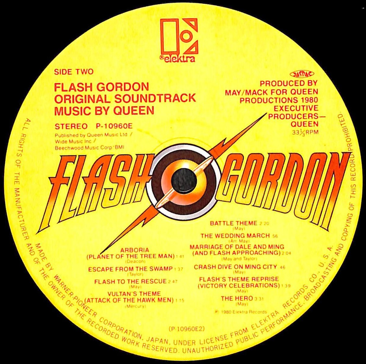 美盤：日本盤7インチ Queen クイーン フラッシュ・ゴードンのテーマ