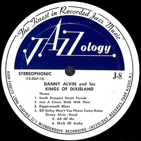 Danny Alvin And His Kings Of Dixieland / Basin Street Jazz [※輸入盤,生産国:US,品番:J-8］(LPレコード)